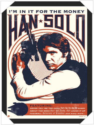 #811 - Han Solo Poster Im (500x500), Png Download