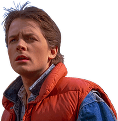 Marty Back To The Future - Back To The Future Png (400x400), Png Download