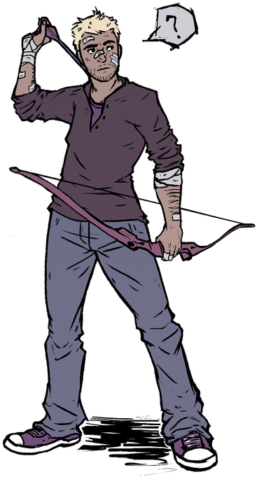 Free Download Hawkeye Fan Art Clipart Clint Barton - Clint Barton Png Comic (520x720), Png Download