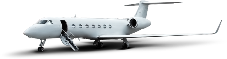 Private Jet Png (750x195), Png Download