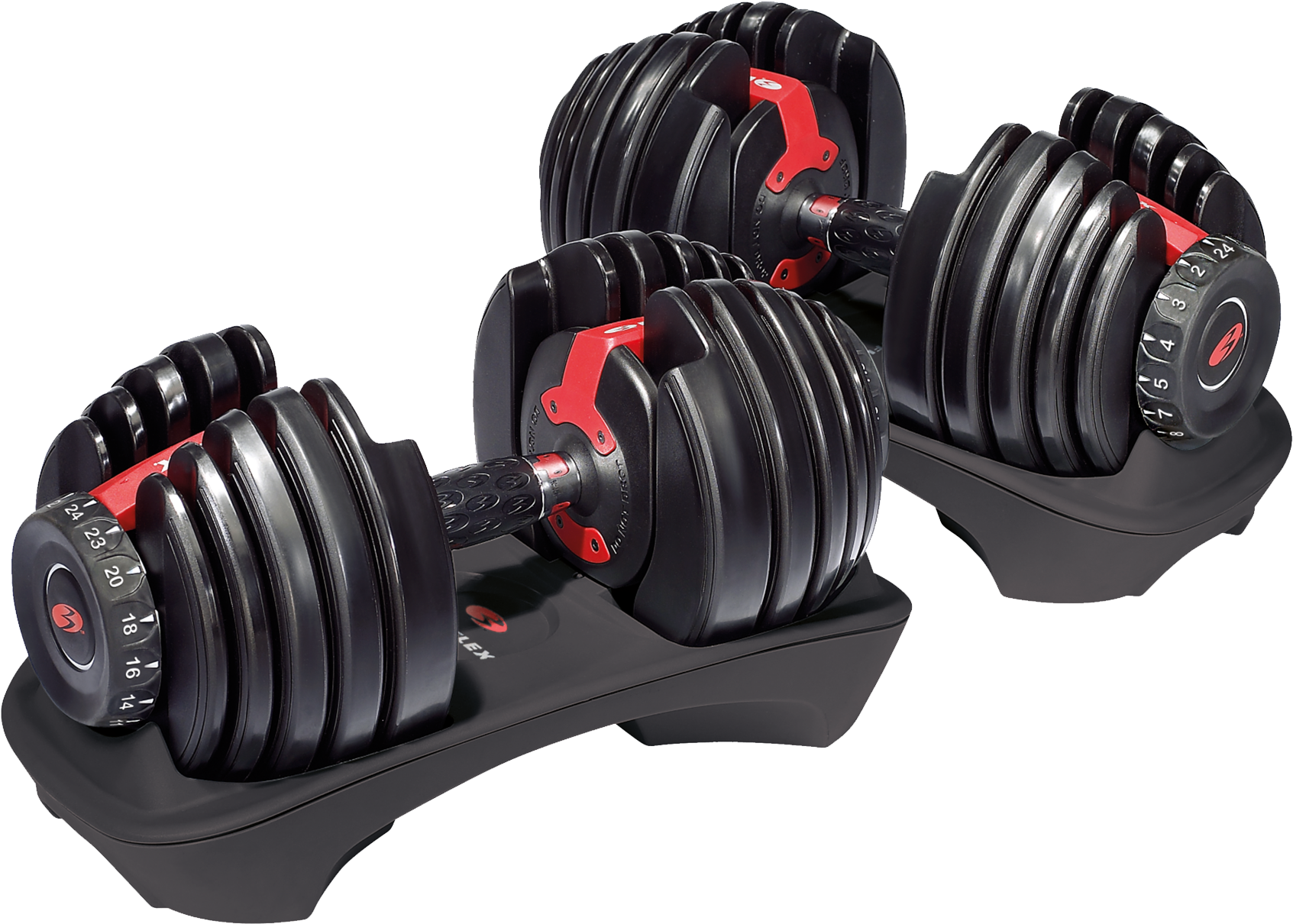 Bowflex Selecttech 552i Dumbbells - Bowflex Adjustable Dumbbells (2000x2000), Png Download