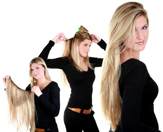 Haarweving1 - Girl (565x457), Png Download