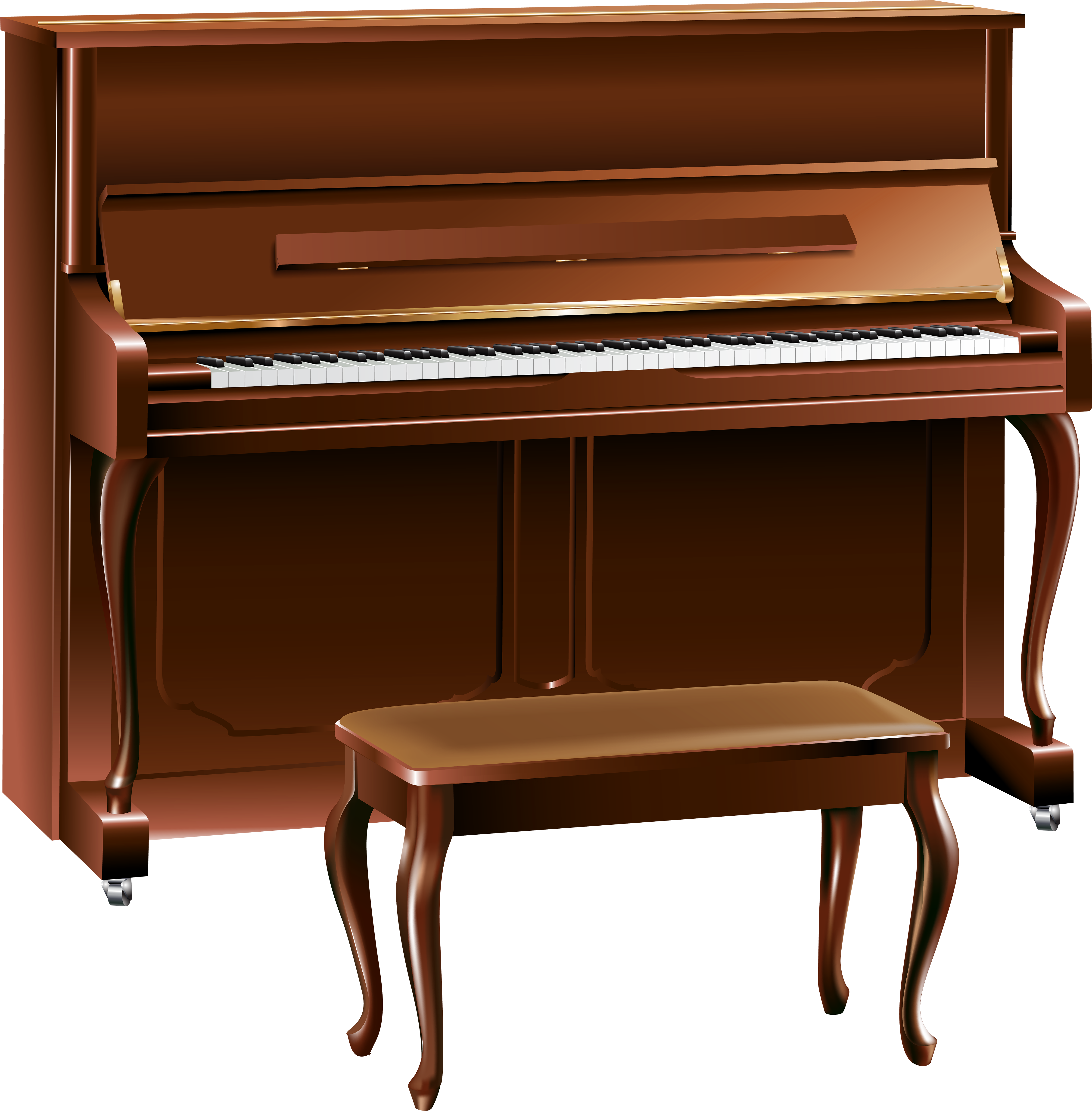 Piano Keys Transparent Clipart (4916x5000), Png Download