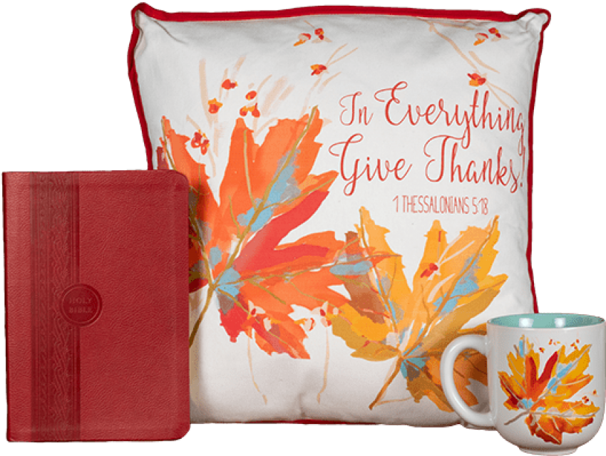 Thanksgiving Offer Give Thanks Pillow & Mug-$40 Or - Thanksgiving (543x717), Png Download