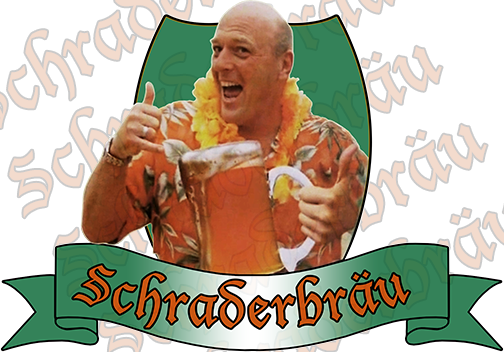 So, If You're So Inclined, Pour Out A Schraderbrau - Breaking Bad Schraderbrau (504x352), Png Download