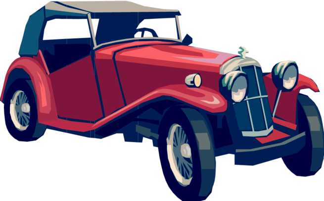 Antique Cars Clip Art (655x406), Png Download