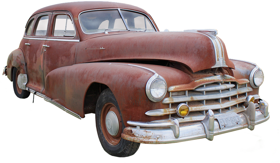 Pontiac, Usa, Wreck, Dare, Corrosion - Old Car Png Hd (570x340), Png Download