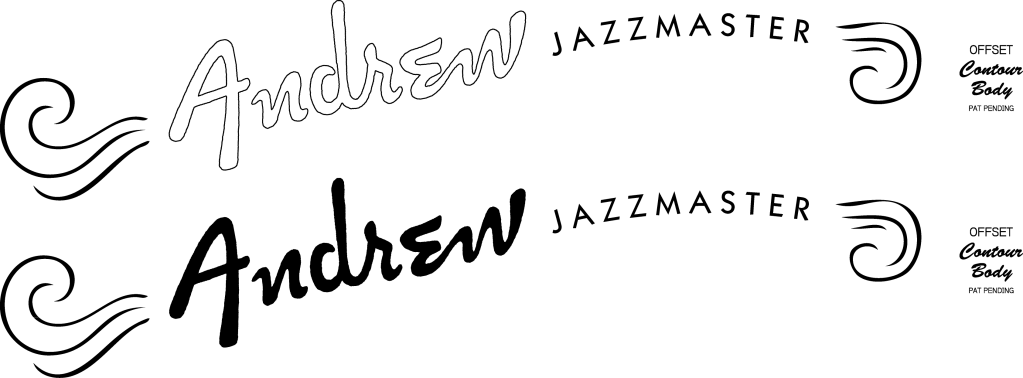 Image - Jazzmaster Decal (1023x378), Png Download