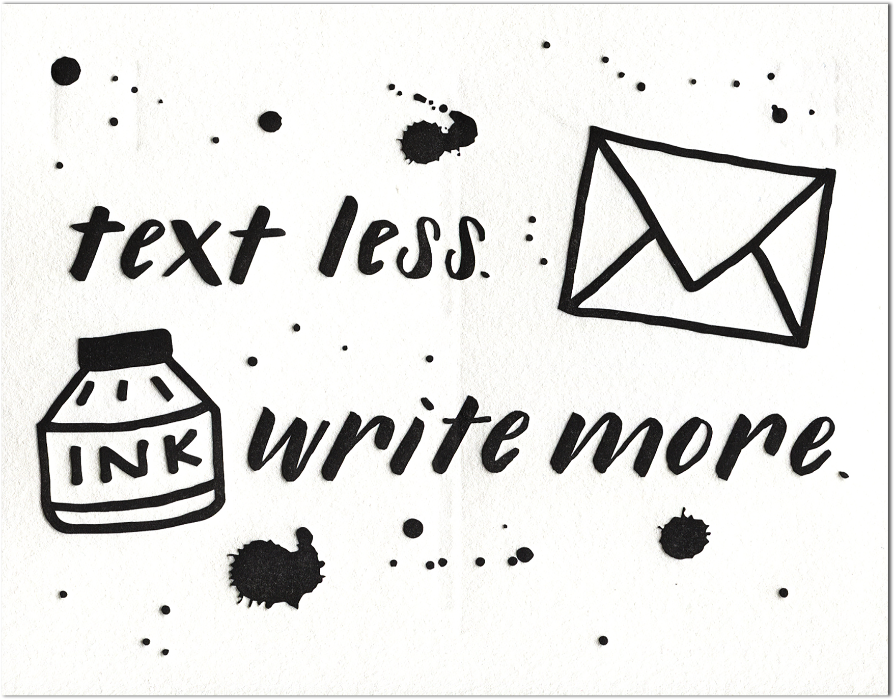 Ink Splat Postcard (2048x2048), Png Download