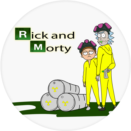 Rick And Morty Pop Grip - Breaking Bad De Rick Y Morty (580x580), Png Download