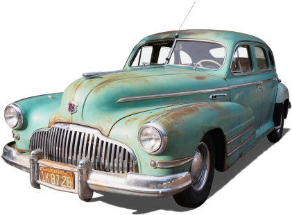 America - Auto Oldtimer Buick Weißer Hintergrund (500x333), Png Download
