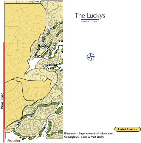 West Of Desert Mountain Real Estate Map - Scottsdale (600x500), Png Download