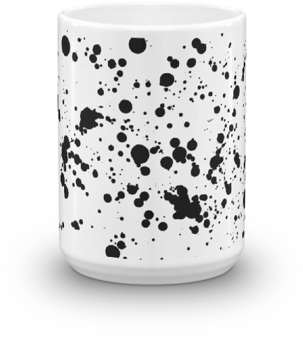 Ink Splatter Grunge Mug - Manchas De Tinta Png (600x600), Png Download