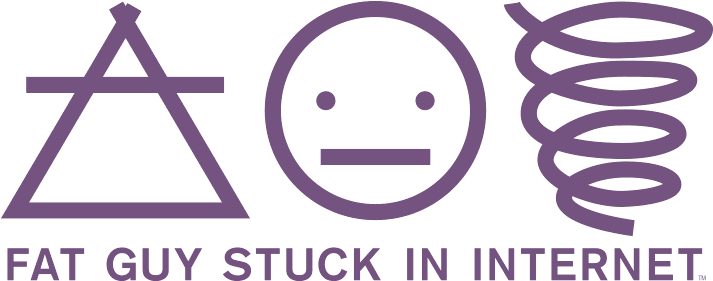 Fat Guy Stuck In Internet (732x389), Png Download
