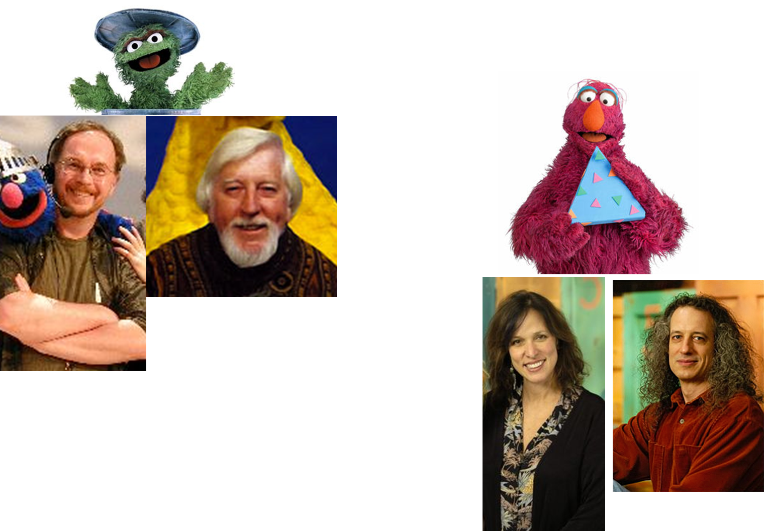 Muppet Wiki Behind The Scenes Photos Sesame Street - Oscar The Grouch Grundgetta (1520x1057), Png Download