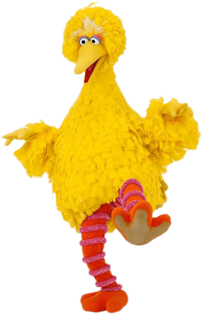 Sesame Street Big Bird On One Leg - Big Bird Sesame Street (477x636), Png Download
