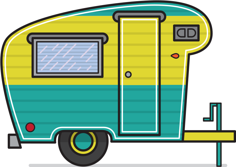 Pickup Van Png >> Free Retro Camper Cliparts, Download - Camper Clipart Png (800x637), Png Download
