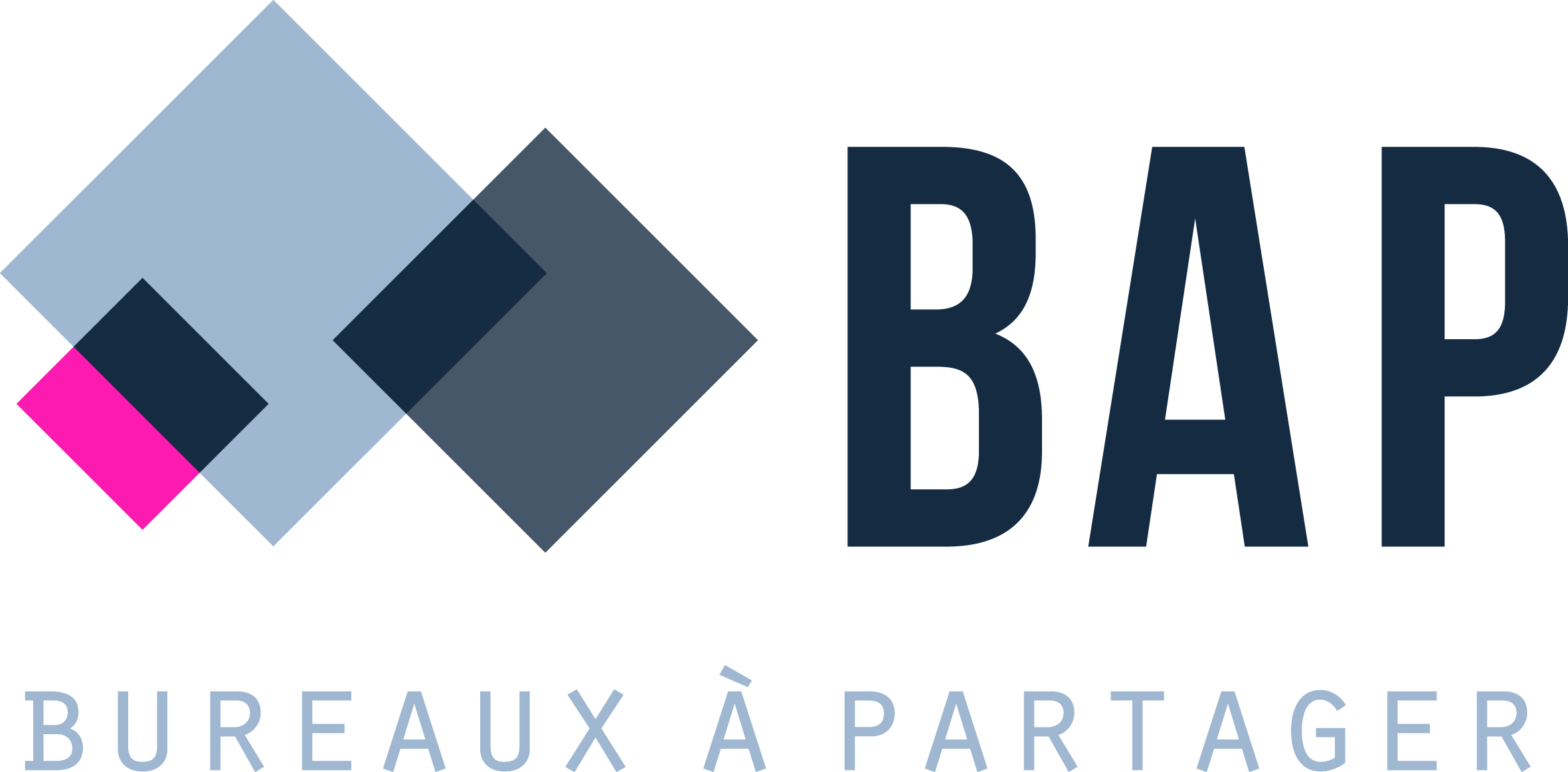 Logo Bureaux A Partager - Bap Bureau À Partager (2361x1163), Png Download