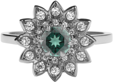 Meadowlark Dahlia Ring (1024x1024), Png Download