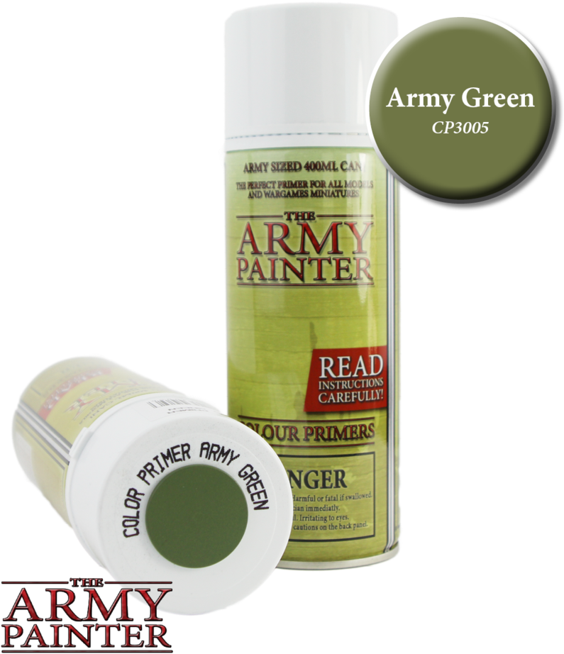 The Army Painter - Colour Primer: Army Green (1024x1024), Png Download