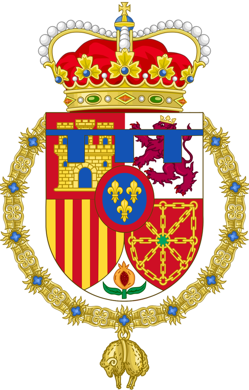 Coat Of Arms Of Hrh Infanta Leonor, Princess Of The - Spanish Coat Of Arms (505x789), Png Download