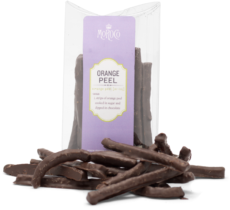 Chocolate Dipped Candied Orange Peel - Chocolate (1500x1000), Png Download