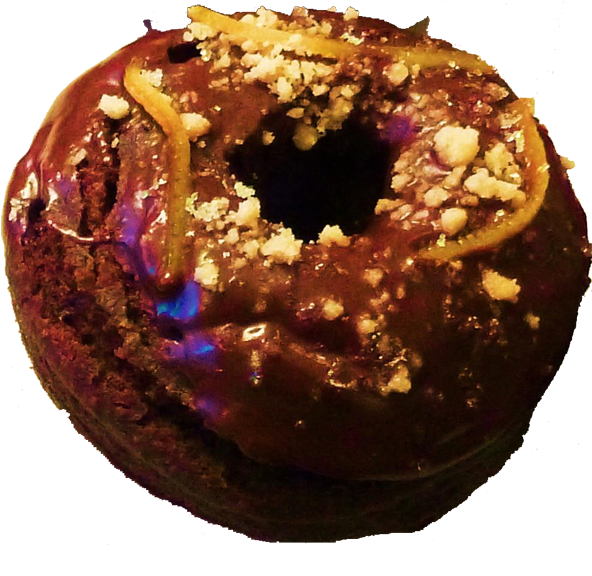 Orange Peel - Doughnut (600x576), Png Download