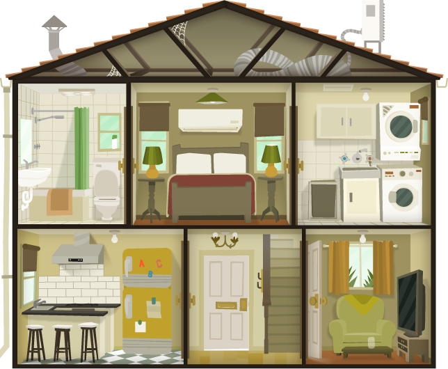 Wednesday, 19 October 2016 - House (644x530), Png Download