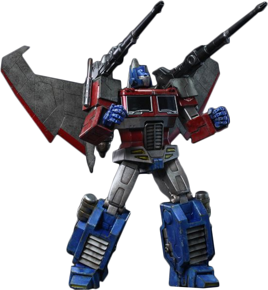 Optimus Prime 1/6th Scale Hot Toys Action Figure (549x593), Png Download