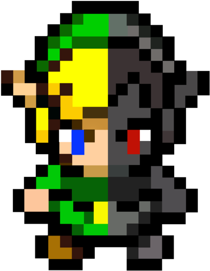 Skyward Sword Es La Obra Maestra Que Da Un Corte Transversal - Link Minish Cap Pixel Art (630x630), Png Download