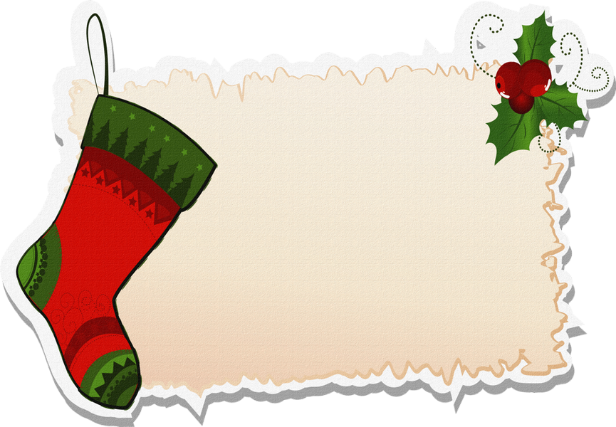 Etiquette Noel Png (865x600), Png Download