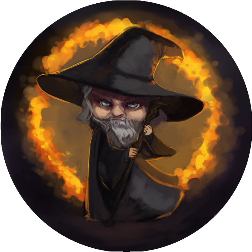 Gandalf Button (1024x1023), Png Download