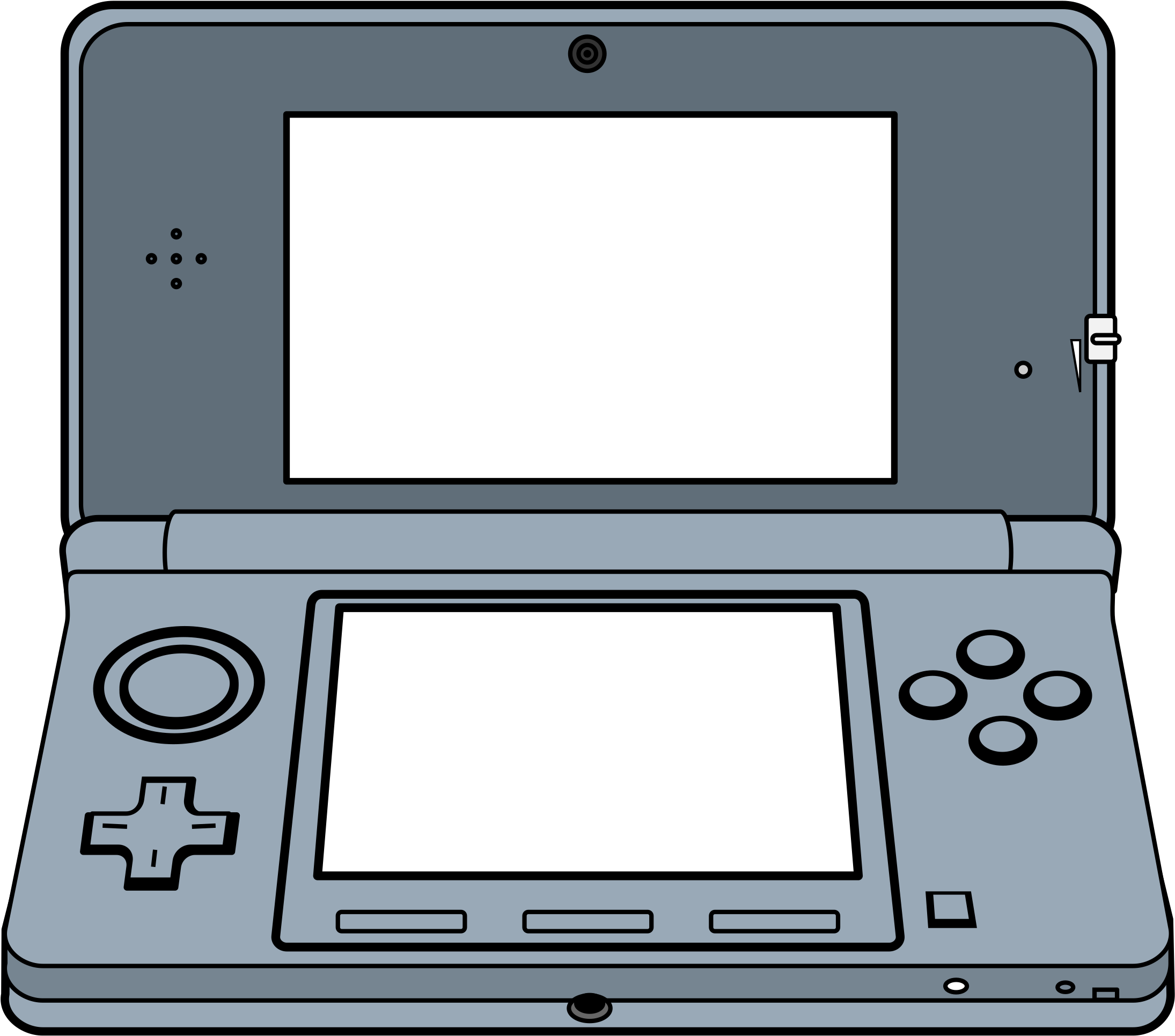 This Free Icons Png Design Of Handheld 3d Game System (2400x2119), Png Download