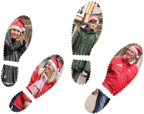 Large Footprints2 - Christmas Day (600x720), Png Download