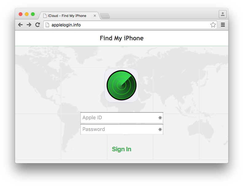 An Apple Icloud Phishing Site At Applelogin - Domain Phishing (807x616), Png Download
