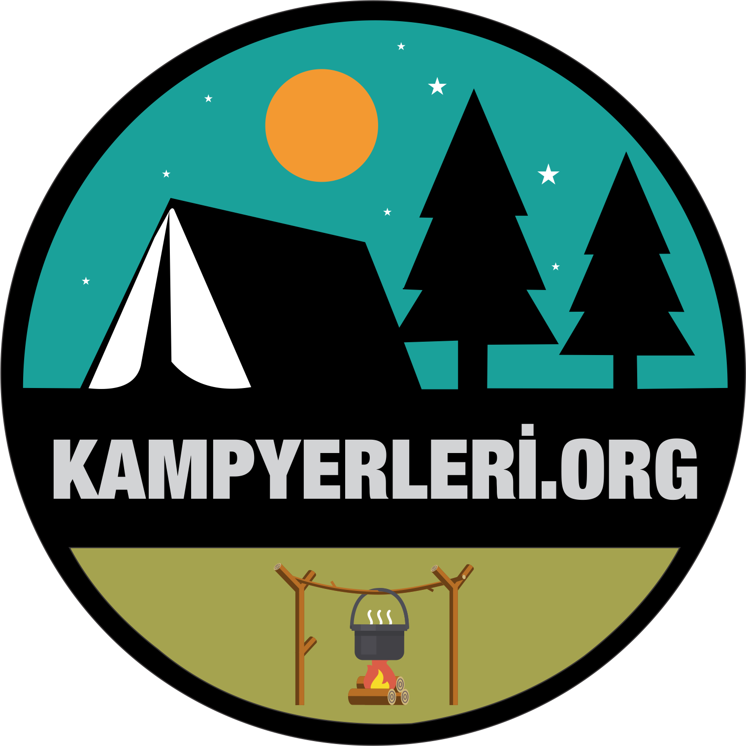 Kampyeri - Camping (1515x1515), Png Download