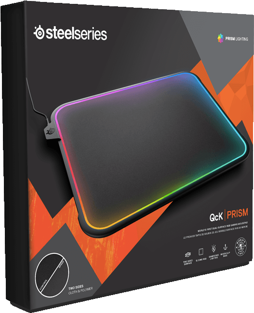 If You Want To Buy The Steelseries Qck Prism Dual-surface - Steelseries Qck Prism Rgb Gaming Mousepad (538x661), Png Download