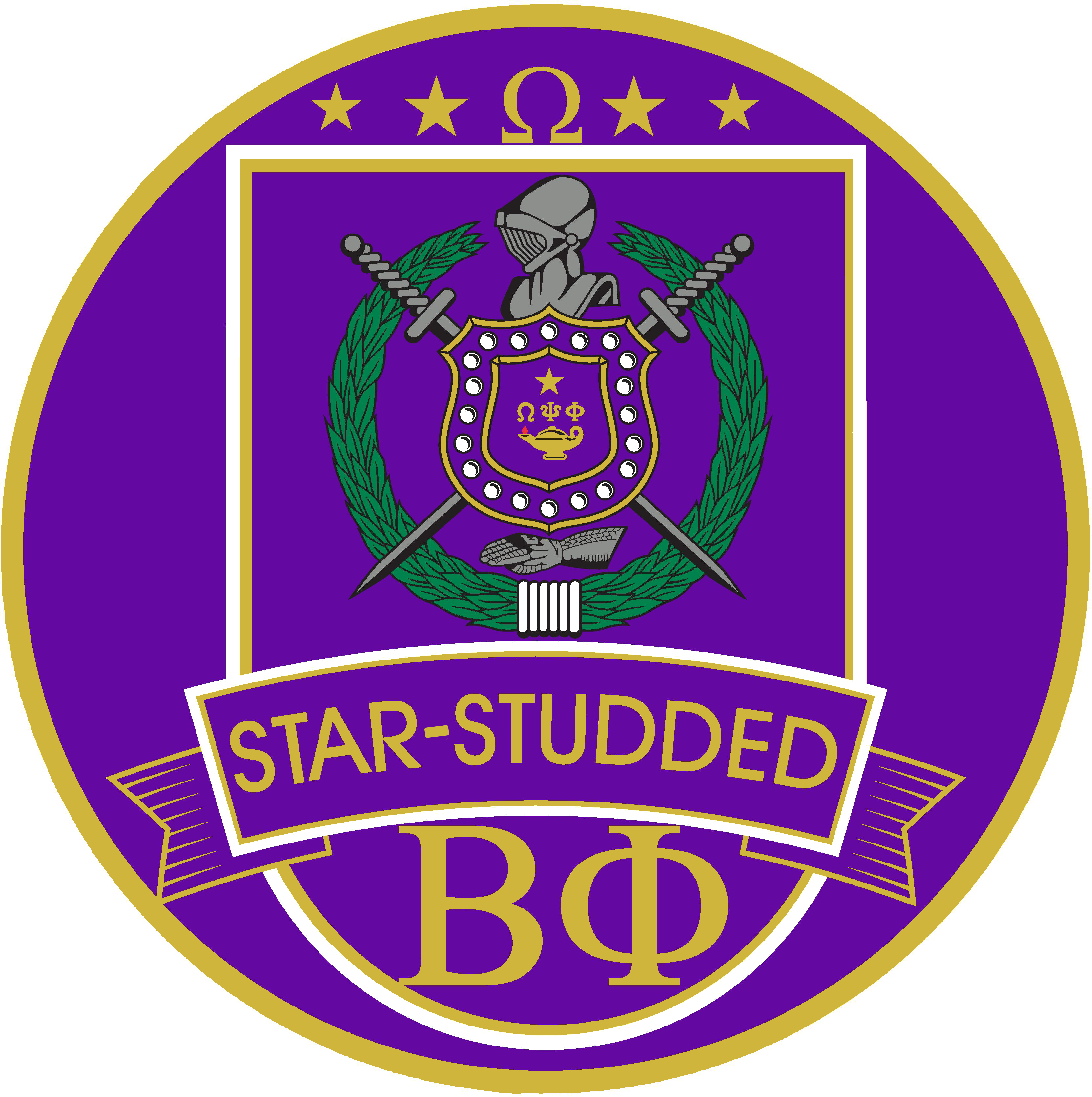 Purple & Gold Party - Omega Psi Phi (3600x3600), Png Download