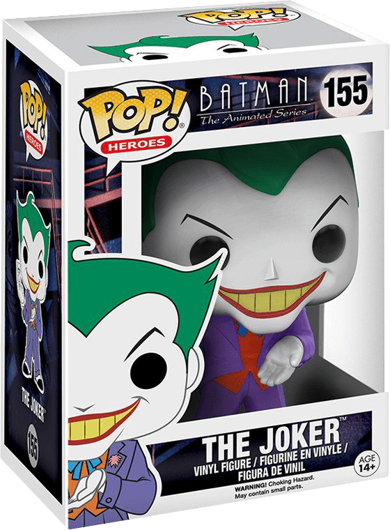 Funko Pop Heroes Batman The Animated Series Png Animated - Funko Batman The Animated Series Joker Pop Heroes Figure (560x760), Png Download