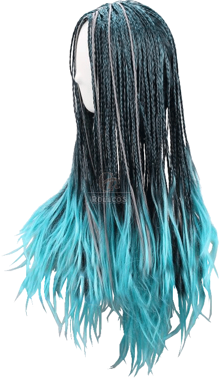 Descendants 2 Uma Cosplay 70cm Blue Black Mixed Color - Descendants 2 (427x735), Png Download