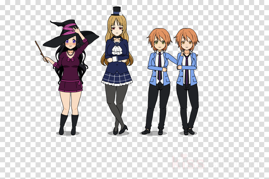 Cartoon Clipart School Uniform Human - Cartoon (900x600), Png Download