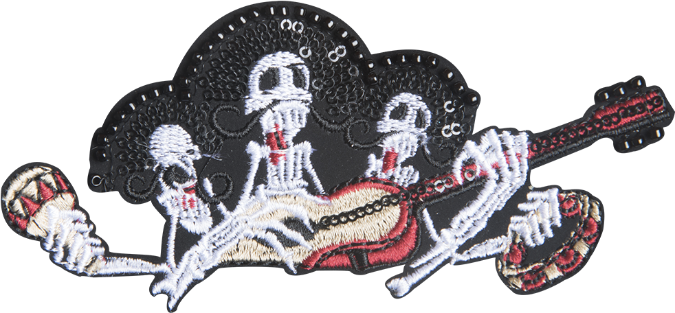 Mariachi Skull - Calaveras Mariachis Png (1000x1000), Png Download