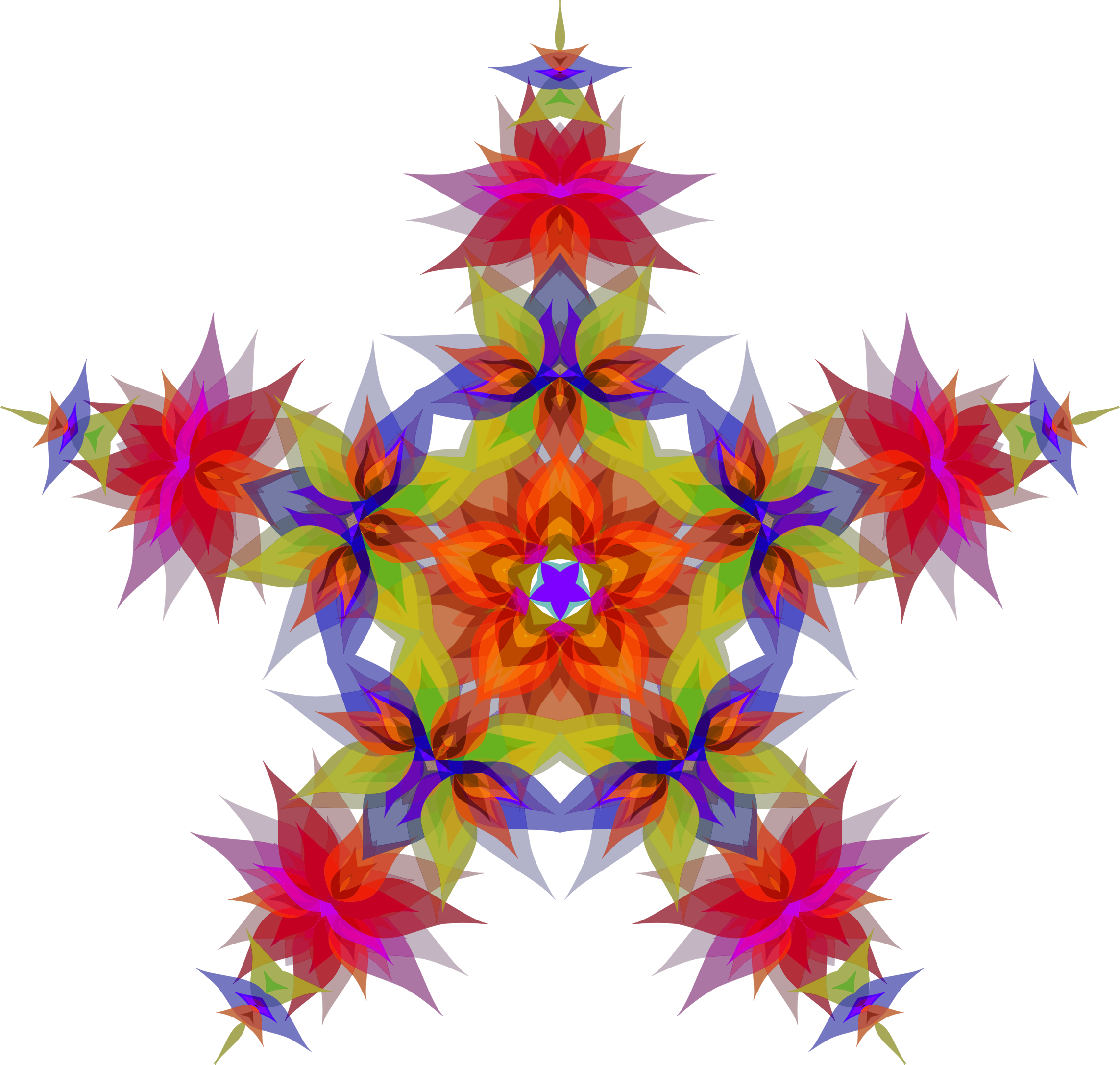 This Free Icons Png Design Of Abstract Flowers Star (2286x2174), Png Download