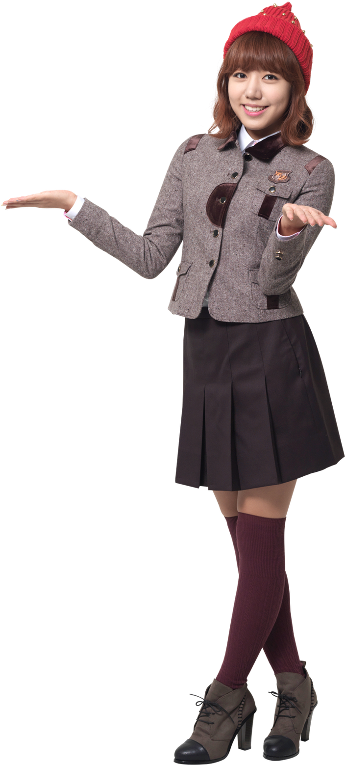 Skoolooks A-pink - South Korea (766x1600), Png Download
