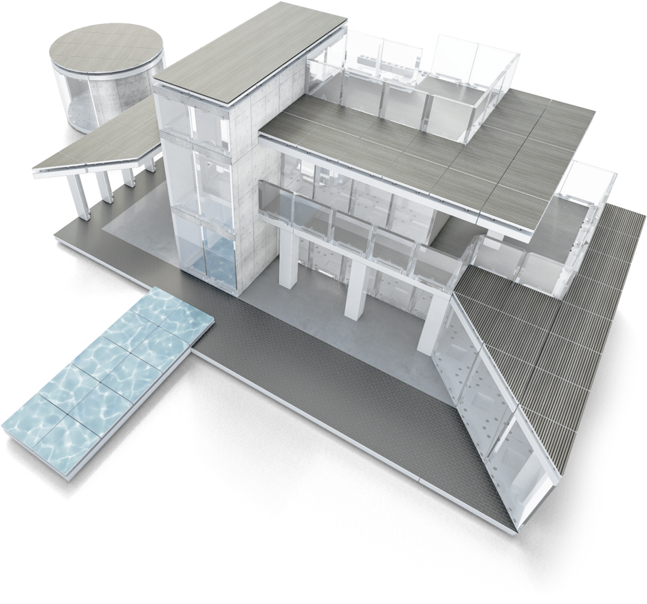 Arckit 360 610 Piece Architectural Modelling Kit (1024x1024), Png Download