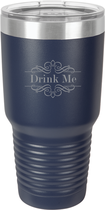 "drink Me"-polar Camel 30oz Tumbler, 8 Colors - Polar Camel Black 30oz (700x700), Png Download