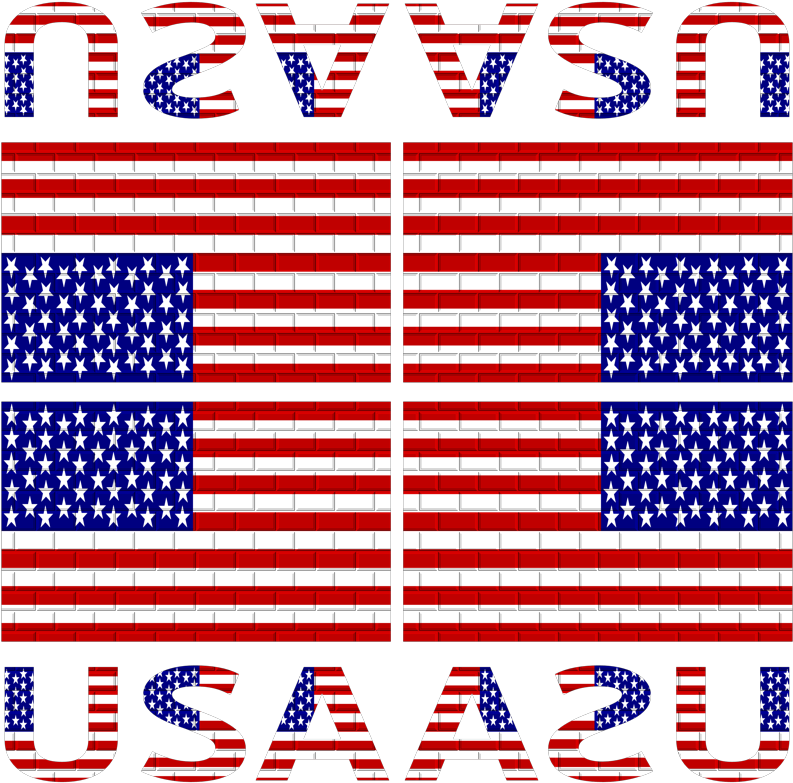 Usa Flag With Name (800x800), Png Download