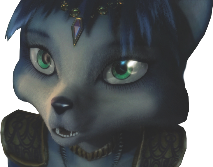 Sticker Starfox Adventures Krystal Regard Attend Patiente (764x573), Png Download