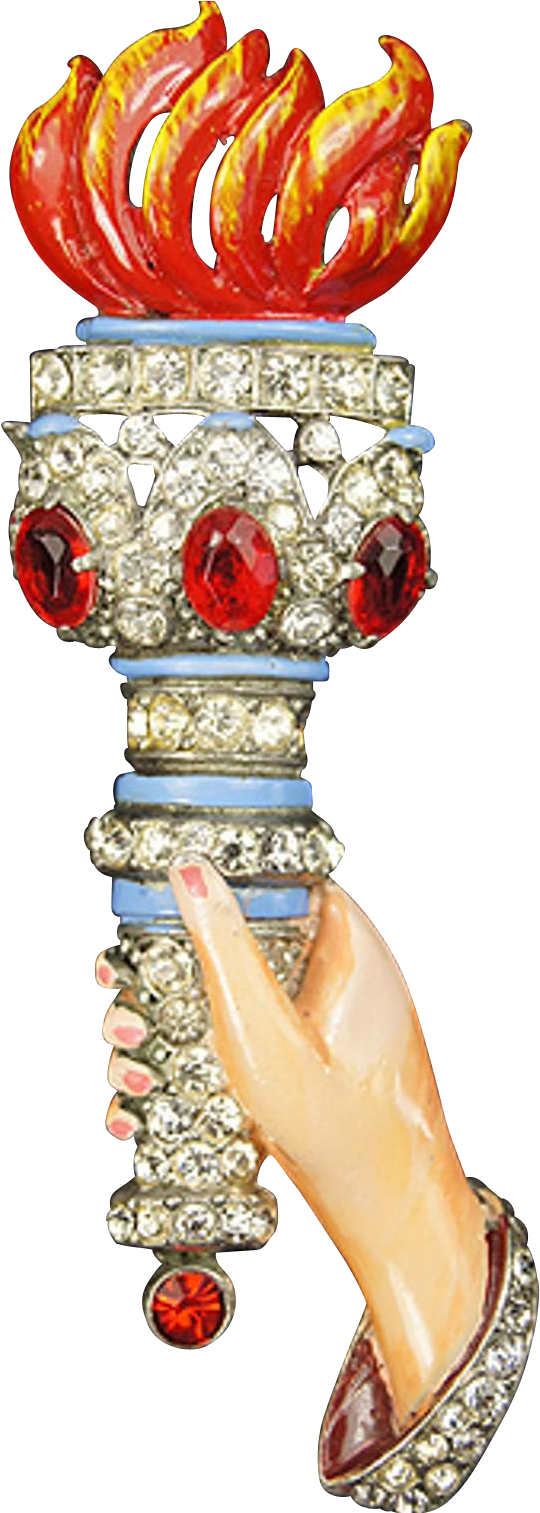 Staret Enamel & Rhinestones Patriotic 'statue Of Liberty - Illustration (1512x1512), Png Download