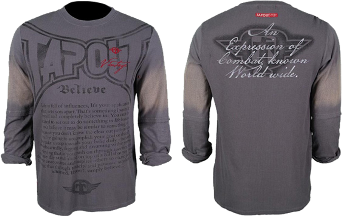 Tapout Vintage T-shirt Longsleeve - Long-sleeved T-shirt (1000x1000), Png Download